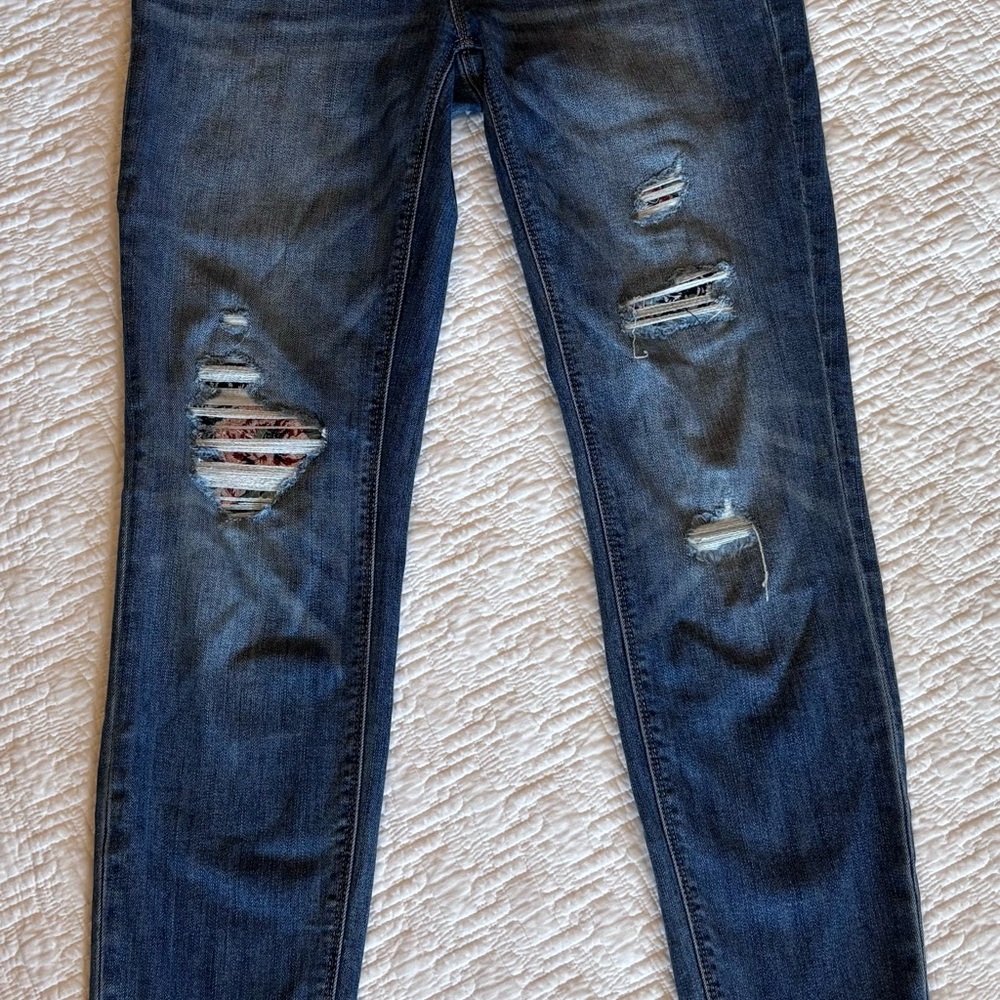 White House Black Market Blue Skinny Jeans Classic‎ Style - Picture 3 of 6